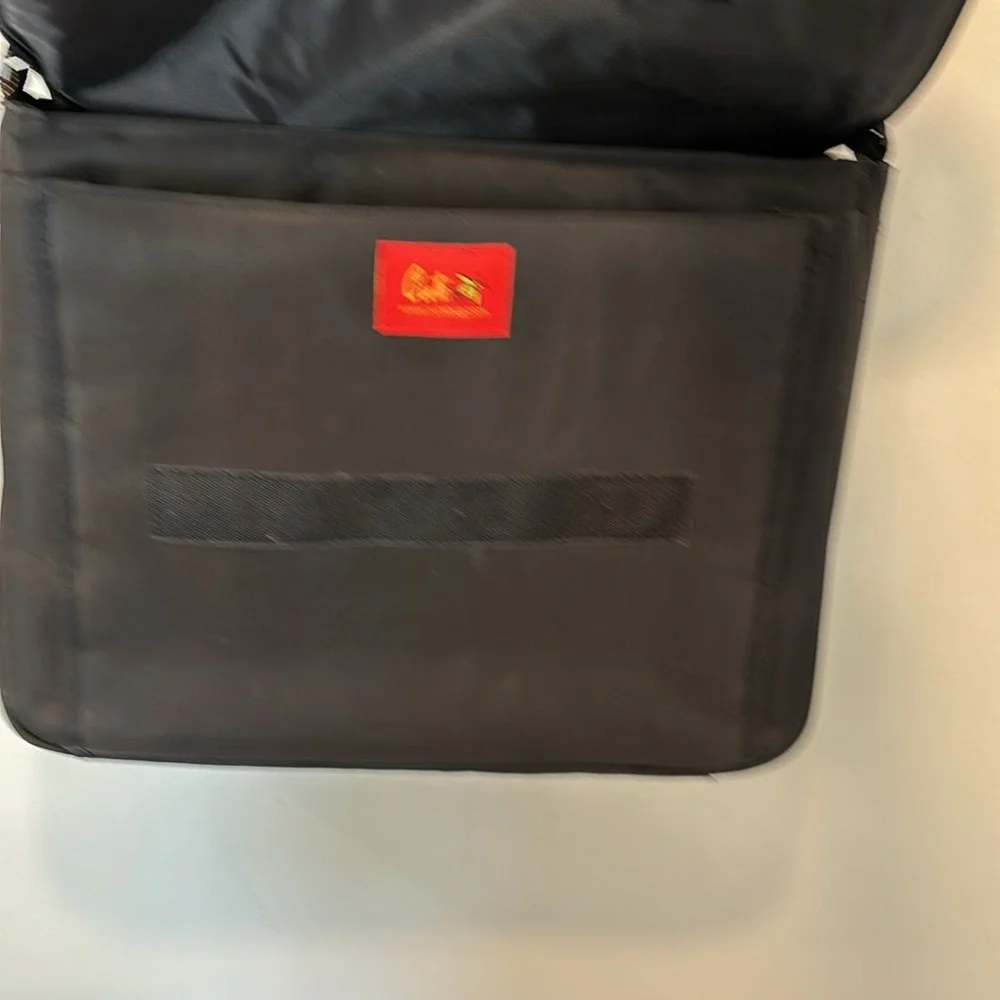 Cute Black Purple Messenger/Computer Bag Large